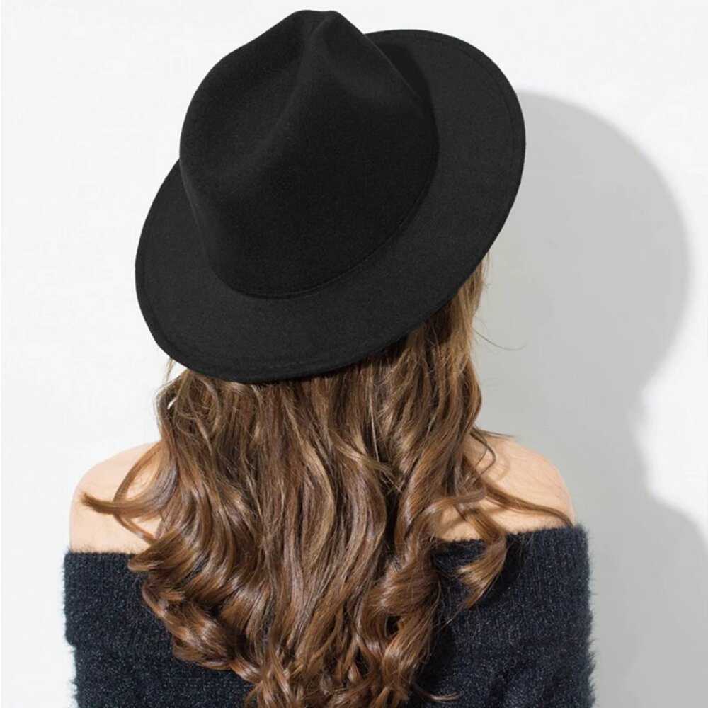 Women Flat Bolo Stylish Hat Wide Formal y2k Hot - Picture 3 of 7